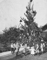 Children Around Christmas tree